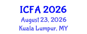 International Conference on Fisheries and Aquaculture (ICFA) August 23, 2026 - Kuala Lumpur, Malaysia