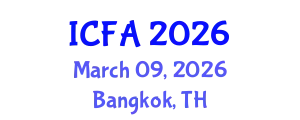 International Conference on Fisheries and Aquaculture (ICFA) March 09, 2026 - Bangkok, Thailand