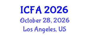 International Conference on Fisheries and Aquaculture (ICFA) October 28, 2026 - Los Angeles, United States
