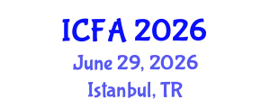 International Conference on Fisheries and Aquaculture (ICFA) June 29, 2026 - Istanbul, Turkey