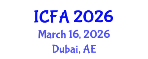 International Conference on Fisheries and Aquaculture (ICFA) March 16, 2026 - Dubai, United Arab Emirates