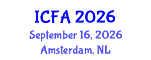 International Conference on Fisheries and Aquaculture (ICFA) September 16, 2026 - Amsterdam, Netherlands