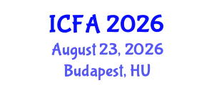 International Conference on Fisheries and Aquaculture (ICFA) August 23, 2026 - Budapest, Hungary