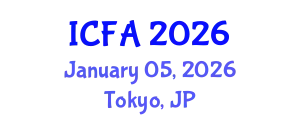 International Conference on Fisheries and Aquaculture (ICFA) January 05, 2026 - Tokyo, Japan
