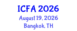 International Conference on Fisheries and Aquaculture (ICFA) August 19, 2026 - Bangkok, Thailand