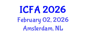 International Conference on Fisheries and Aquaculture (ICFA) February 02, 2026 - Amsterdam, Netherlands