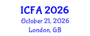 International Conference on Fisheries and Aquaculture (ICFA) October 21, 2026 - London, United Kingdom