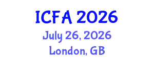 International Conference on Fisheries and Aquaculture (ICFA) July 26, 2026 - London, United Kingdom