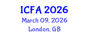 International Conference on Fisheries and Aquaculture (ICFA) March 09, 2026 - London, United Kingdom