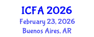 International Conference on Fisheries and Aquaculture (ICFA) February 23, 2026 - Buenos Aires, Argentina