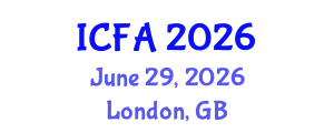 International Conference on Fisheries and Aquaculture (ICFA) June 29, 2026 - London, United Kingdom