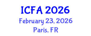 International Conference on Fisheries and Aquaculture (ICFA) February 23, 2026 - Paris, France