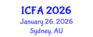 International Conference on Fisheries and Aquaculture (ICFA) January 26, 2026 - Sydney, Australia