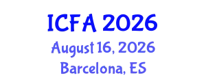 International Conference on Fisheries and Aquaculture (ICFA) August 16, 2026 - Barcelona, Spain