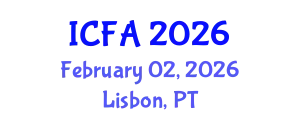 International Conference on Fisheries and Aquaculture (ICFA) February 02, 2026 - Lisbon, Portugal