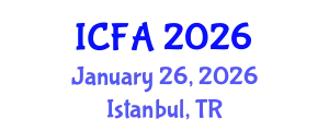 International Conference on Fisheries and Aquaculture (ICFA) January 26, 2026 - Istanbul, Turkey