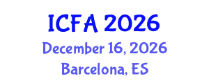 International Conference on Fisheries and Aquaculture (ICFA) December 16, 2026 - Barcelona, Spain