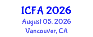International Conference on Fisheries and Aquaculture (ICFA) August 05, 2026 - Vancouver, Canada