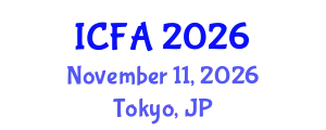 International Conference on Fisheries and Aquaculture (ICFA) November 11, 2026 - Tokyo, Japan