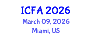 International Conference on Fisheries and Aquaculture (ICFA) March 09, 2026 - Miami, United States