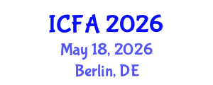 International Conference on Fisheries and Aquaculture (ICFA) May 18, 2026 - Berlin, Germany