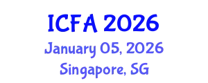 International Conference on Fisheries and Aquaculture (ICFA) January 05, 2026 - Singapore, Singapore