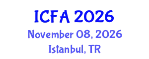 International Conference on Fisheries and Aquaculture (ICFA) November 08, 2026 - Istanbul, Turkey