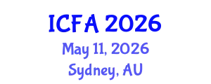 International Conference on Fisheries and Aquaculture (ICFA) May 11, 2026 - Sydney, Australia