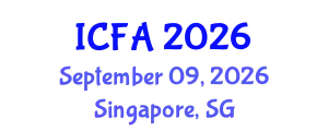 International Conference on Fisheries and Aquaculture (ICFA) September 09, 2026 - Singapore, Singapore