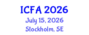 International Conference on Fisheries and Aquaculture (ICFA) July 15, 2026 - Stockholm, Sweden