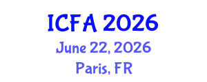 International Conference on Fisheries and Aquaculture (ICFA) June 22, 2026 - Paris, France