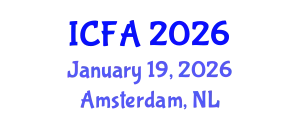 International Conference on Fisheries and Aquaculture (ICFA) January 19, 2026 - Amsterdam, Netherlands