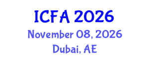 International Conference on Fisheries and Aquaculture (ICFA) November 08, 2026 - Dubai, United Arab Emirates