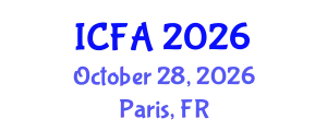 International Conference on Fisheries and Aquaculture (ICFA) October 28, 2026 - Paris, France