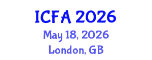 International Conference on Fisheries and Aquaculture (ICFA) May 18, 2026 - London, United Kingdom