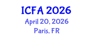 International Conference on Fisheries and Aquaculture (ICFA) April 20, 2026 - Paris, France