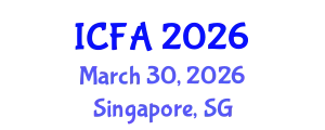 International Conference on Fisheries and Aquaculture (ICFA) March 30, 2026 - Singapore, Singapore