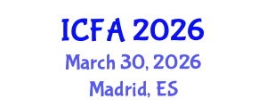 International Conference on Fisheries and Aquaculture (ICFA) March 30, 2026 - Madrid, Spain