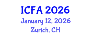 International Conference on Fisheries and Aquaculture (ICFA) January 12, 2026 - Zurich, Switzerland