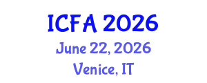 International Conference on Fisheries and Aquaculture (ICFA) June 22, 2026 - Venice, Italy