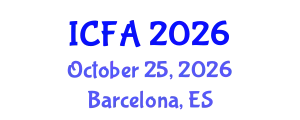 International Conference on Fisheries and Aquaculture (ICFA) October 25, 2026 - Barcelona, Spain