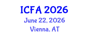International Conference on Fisheries and Aquaculture (ICFA) June 22, 2026 - Vienna, Austria