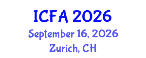 International Conference on Fisheries and Aquaculture (ICFA) September 16, 2026 - Zurich, Switzerland