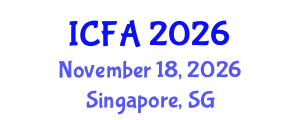 International Conference on Fisheries and Aquaculture (ICFA) November 18, 2026 - Singapore, Singapore