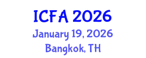International Conference on Fisheries and Aquaculture (ICFA) January 19, 2026 - Bangkok, Thailand