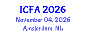 International Conference on Fisheries and Aquaculture (ICFA) November 04, 2026 - Amsterdam, Netherlands