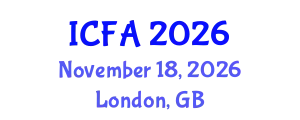 International Conference on Fisheries and Aquaculture (ICFA) November 18, 2026 - London, United Kingdom