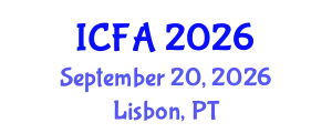 International Conference on Fisheries and Aquaculture (ICFA) September 20, 2026 - Lisbon, Portugal