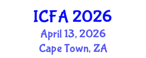 International Conference on Fisheries and Aquaculture (ICFA) April 13, 2026 - Cape Town, South Africa