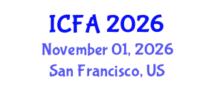 International Conference on Fisheries and Aquaculture (ICFA) November 01, 2026 - San Francisco, United States